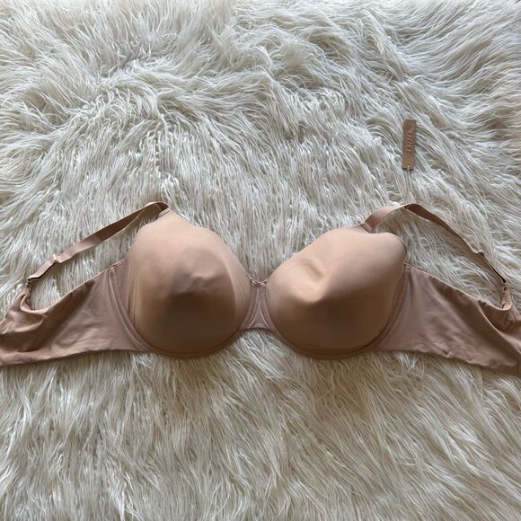 Skims Fits Everybody T-Shirt Bra Clay Size 46DDD - Picture 3 of 9
